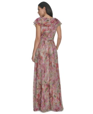 Женское платье-стихарь Jessica Howard с металлическим принтом