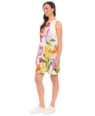 London Times Petite Placed-Мини-платье-сорочка с цветочным рисунком