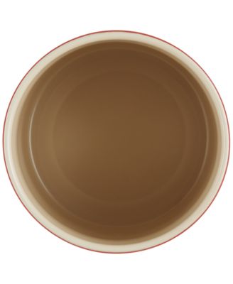 Stoneware Signature Canister with Wood Lid, 1.2-Qt.