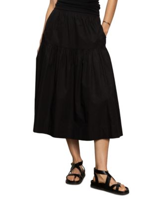 Women's Poplin Prarie Pull On Skirt