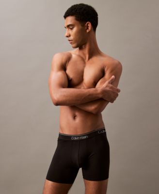 Men's 3-Pack Microfiber Stretch Boxer Briefs Underwear