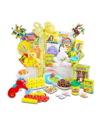 Alder Creek Gift Baskets - Bunny and Friends Spring Crate, 18 Pieces