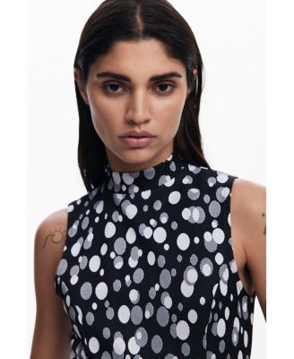 Дизайнерский женский комбинезон в горошек