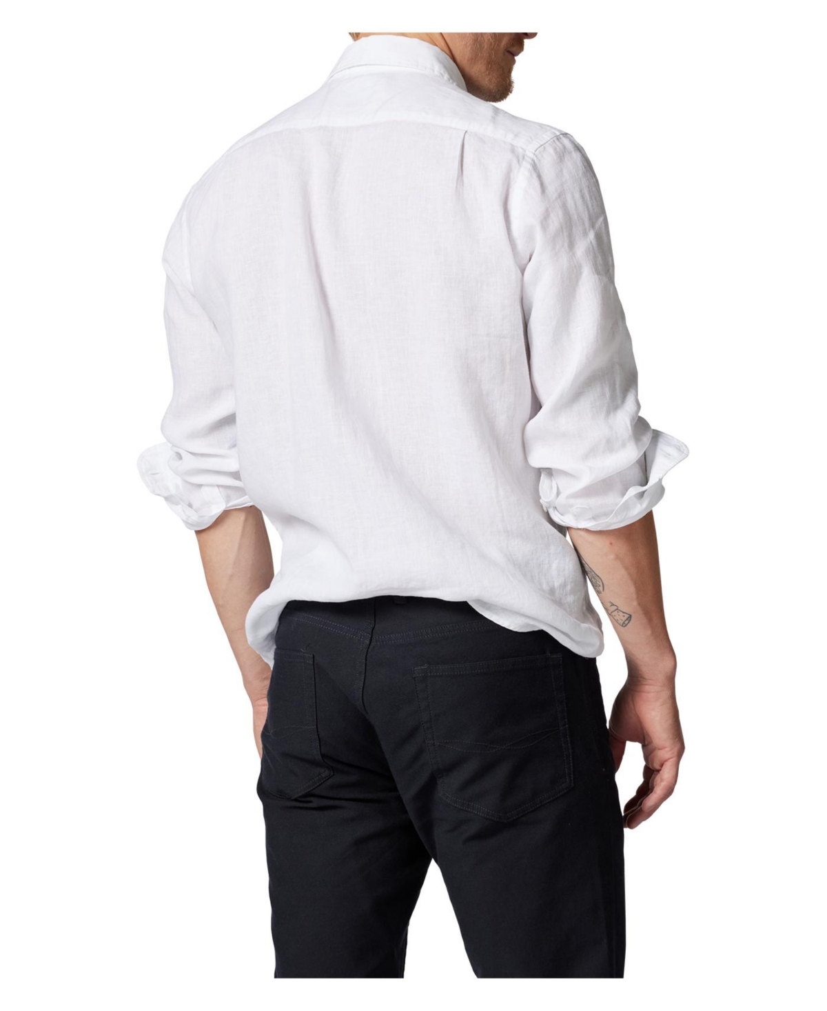 Rodd & Gunn Men's Linen Coromandel Sports Fit Shirt In White
