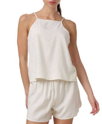 Women's 2-Pc. Striped Cami & Boxer Pajama Set