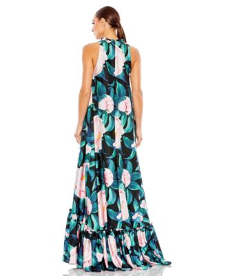 Женское платье-сорочка Mac Duggal с высоким воротом