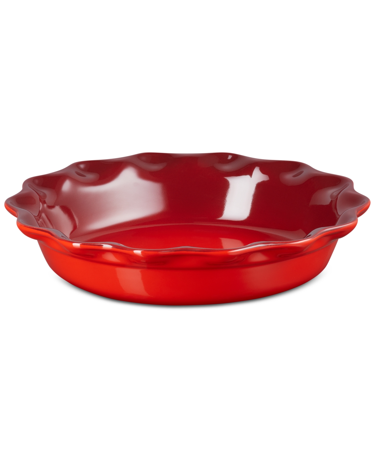 Le Creuset Stoneware Heritage Pie Dish & Fluted Loaf Pan Set In Cerise