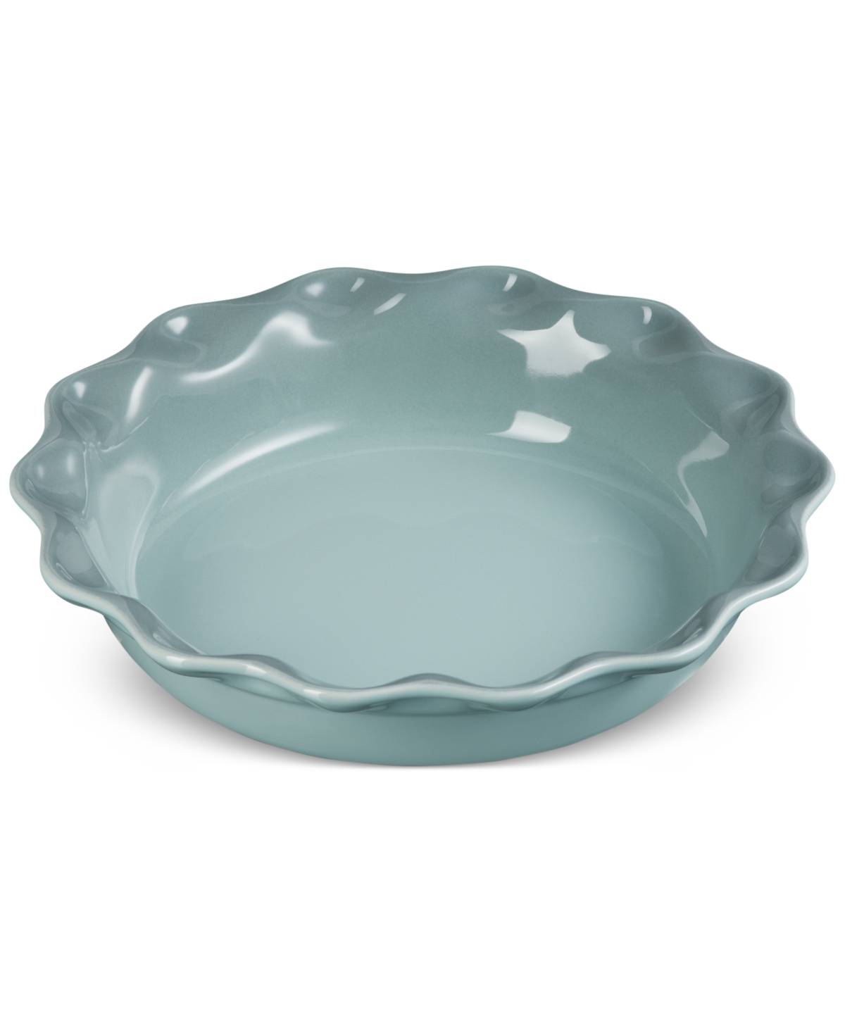 Le Creuset Stoneware Heritage Pie Dish & Fluted Loaf Pan Set In Sea Salt