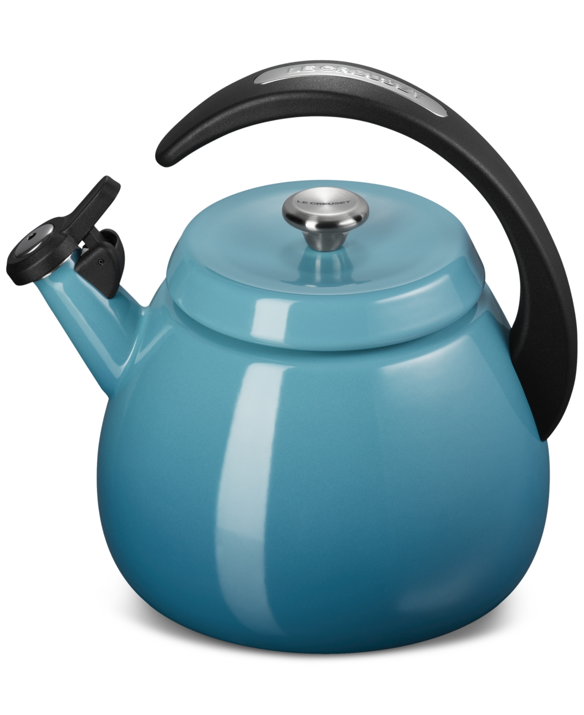 Le Creuset Enamel On Steel 2.2 Qt. Cloche Tea Kettle In Caribbean