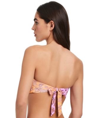 Женский топ-бандо и плавки-бикини Red Carter с уплотнительным кольцом
