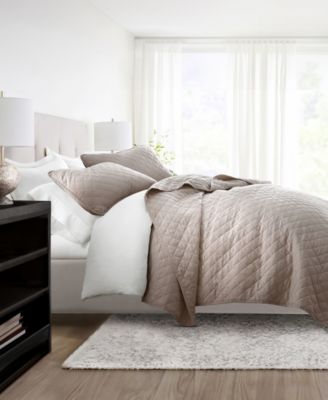 Diamond Stitch 3-Pc. Lightweight Quilt Set, Full/Queen