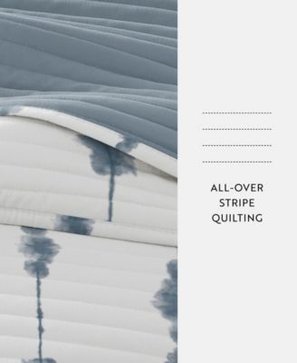 Shibori Reversible 2-Pc. Lightweight Quilt Set, Twin/Twin XL