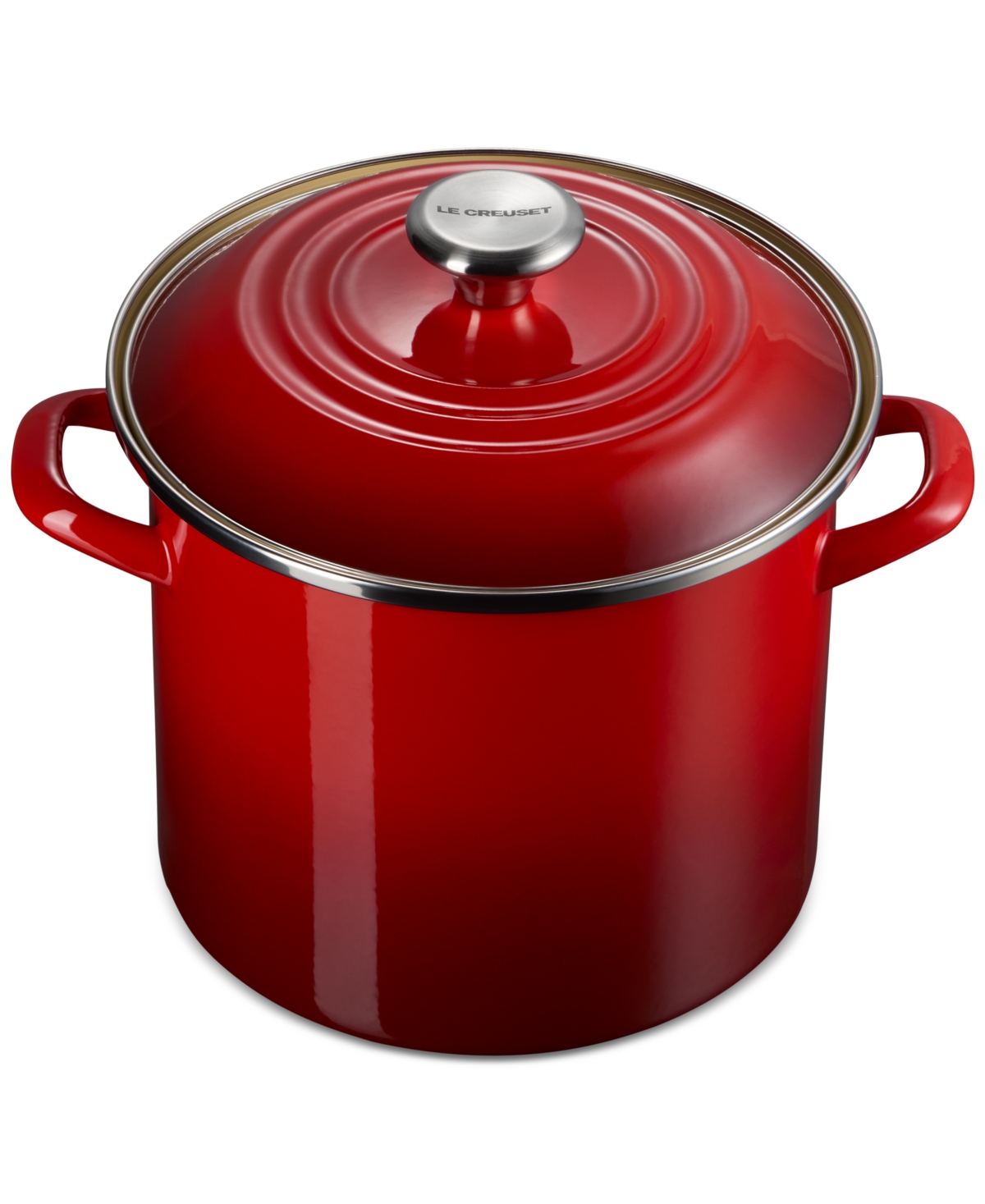 Le Creuset 8-qt. Enamel On Steel Stock Pot In Cerise
