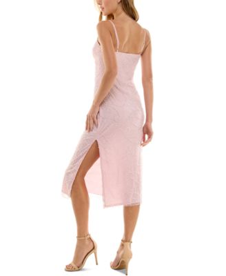 Расшитое бисером миди-платье-комбинация City Studios для юниорок