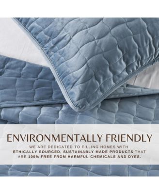 Velvet Dual-Sided Box-Stitched Quilt Set