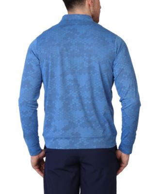 Tailorbyrd Mens Honeycomb Jacquard Textured Performance Quarter Zip 9490₽