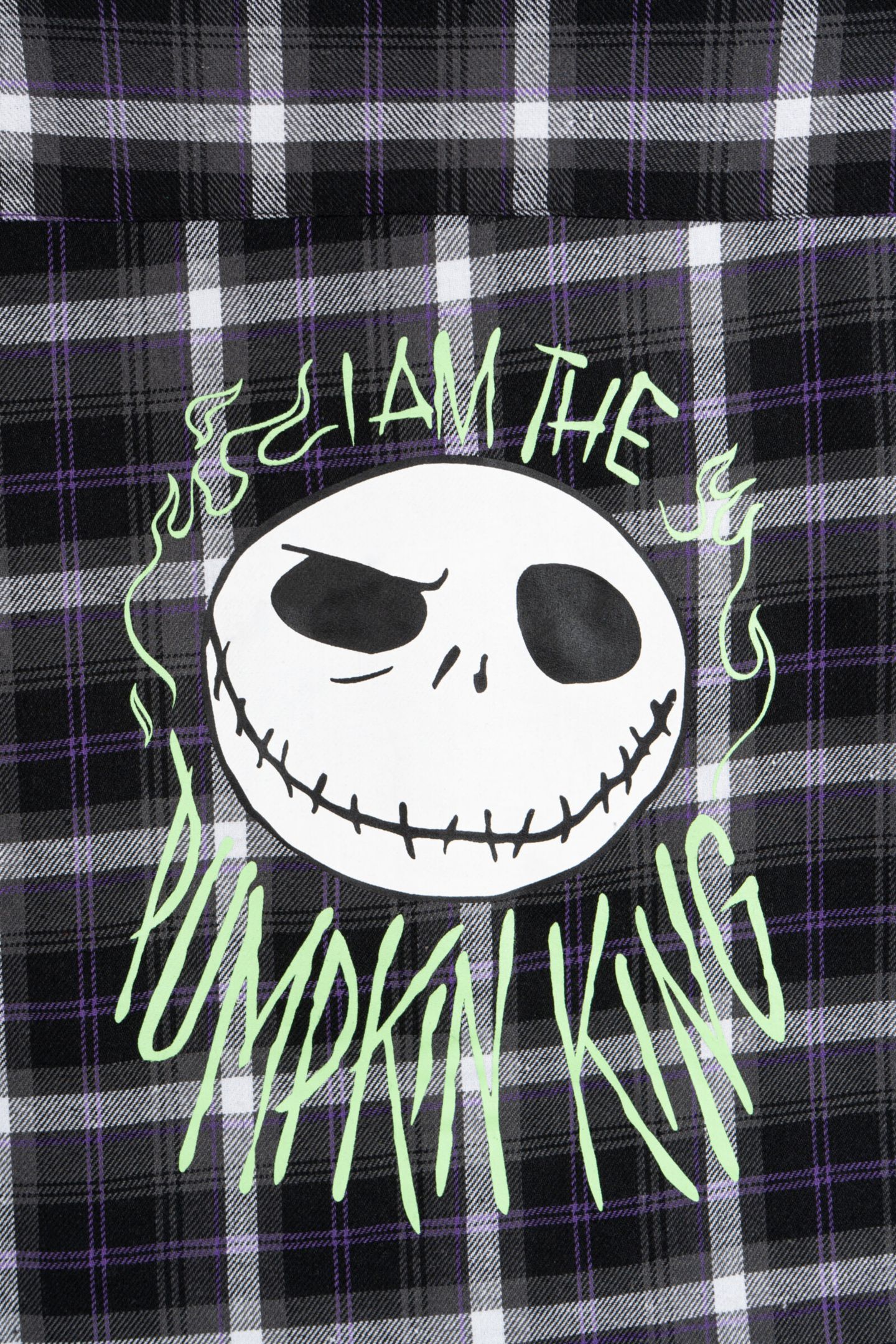 Рубашка Nightmare Before Christmas Disney Flannel Button Down Dress Shirt для мальчиков, цвет: Чёрный / Зелёный — фото 6