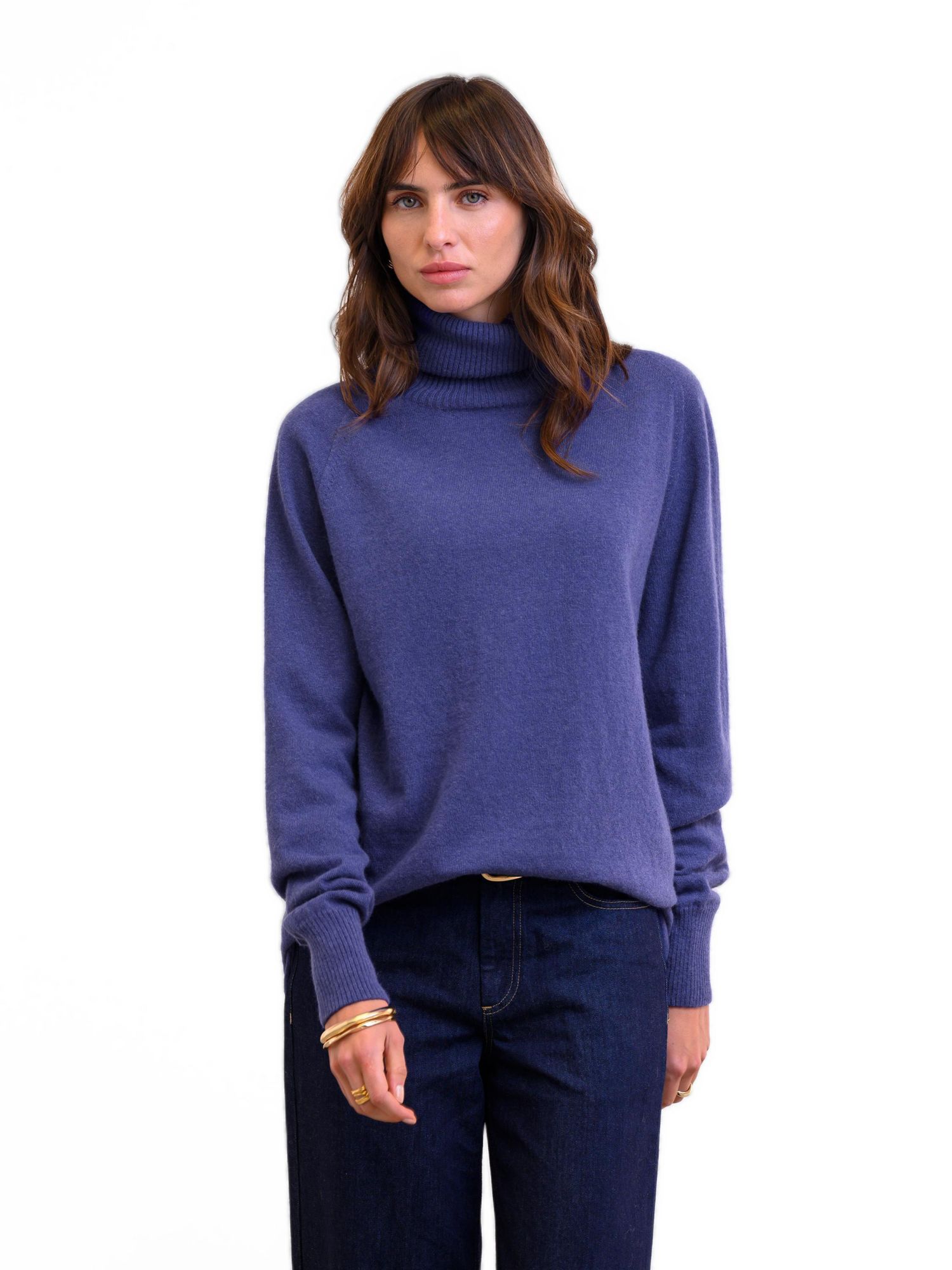 Women's Celtic and Co. Geelong Wool Slouch Turtleneck Sweater