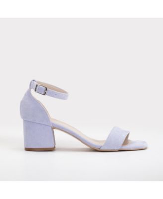Illy Low Block Heel Sandals with Pearls
