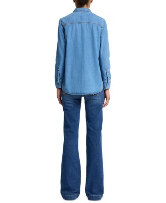 Женская рубашка из хлопка Шамбре 7 For All Mankind