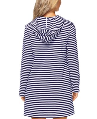 Women's Striped Coastal Cover-Up Dress, Exclusively at Macy's