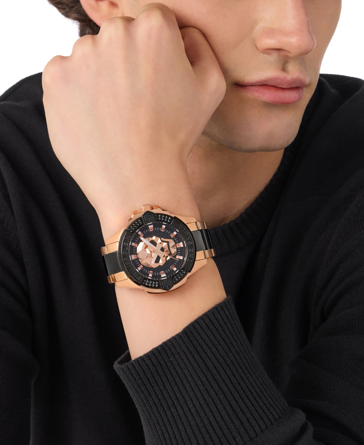 Philipp Plein The $kull Watch, 44mm In Two Tone