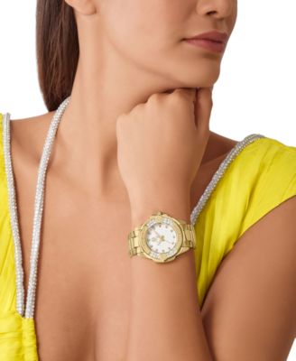 Women's Majesty Gold Ion Plated Bracelet Watch 38mm