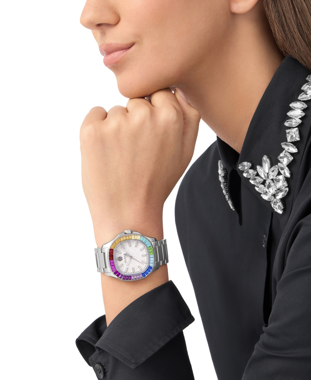Philipp Plein Women's The Spectre Lady Stainless Steel Bracelet Watch 38mm In Stainless Steel