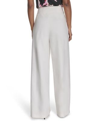 Миниатюрные широкие брюки средней посадки Calvin Klein