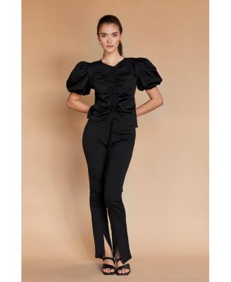 Женский топ с рукавами-баллончиками в виде полумесяца от Reese