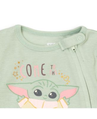 Baby Girls 2 Pack Zip Up Sleep N' Play Coveralls