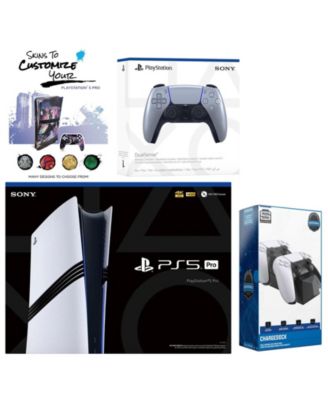 PlayStation 5 Pro with Extra  Controller, Dual Charging Dock and MightySkins Decal Voucher