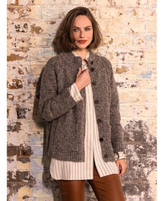 Celtic & Co. Женский кардиган с круглым вырезом от Donegal