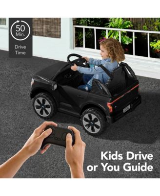 Kids 12V Ride On Car Officially Licensed Ford Lightning Truck w/ Remote, LED Lights
