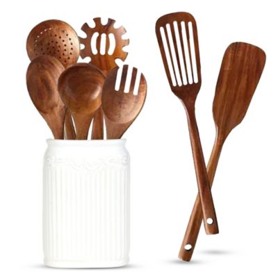 7 Piece Wooden Spatula Set