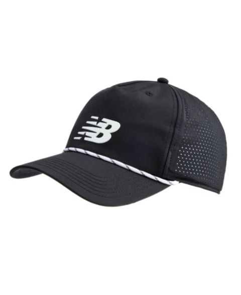 Мужские головные уборы New Balance Embroidered Logo Grandpa Perforated, цвет: Чёрный