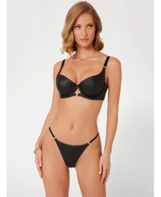 Женские трусики-стринги GUESS из искусственной кожи Tania