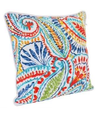 Indoor/Outdoor Square Accent Decorative Throw Pillows for Patio or Living Room Furniture - 16" - 2pc