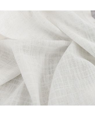 Linen Blend Privacy and Light Filtering Texture Grommet Pair 2 Panels
