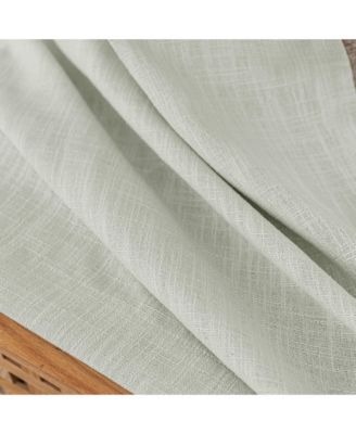 Linen Blend Privacy and Light Filtering Texture Grommet Pair 2 Panels