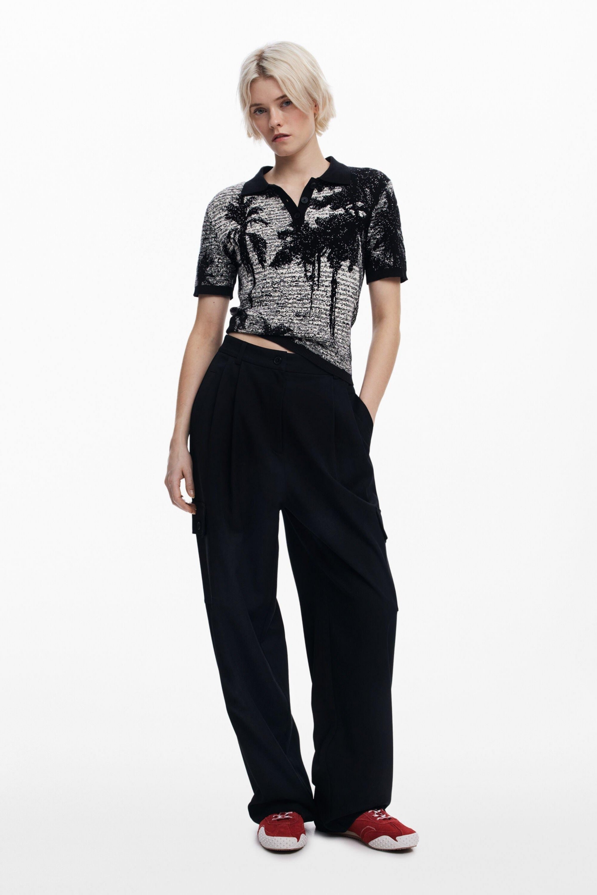 Women's T-shirt designed by Mr. Christian Lacroix - Black