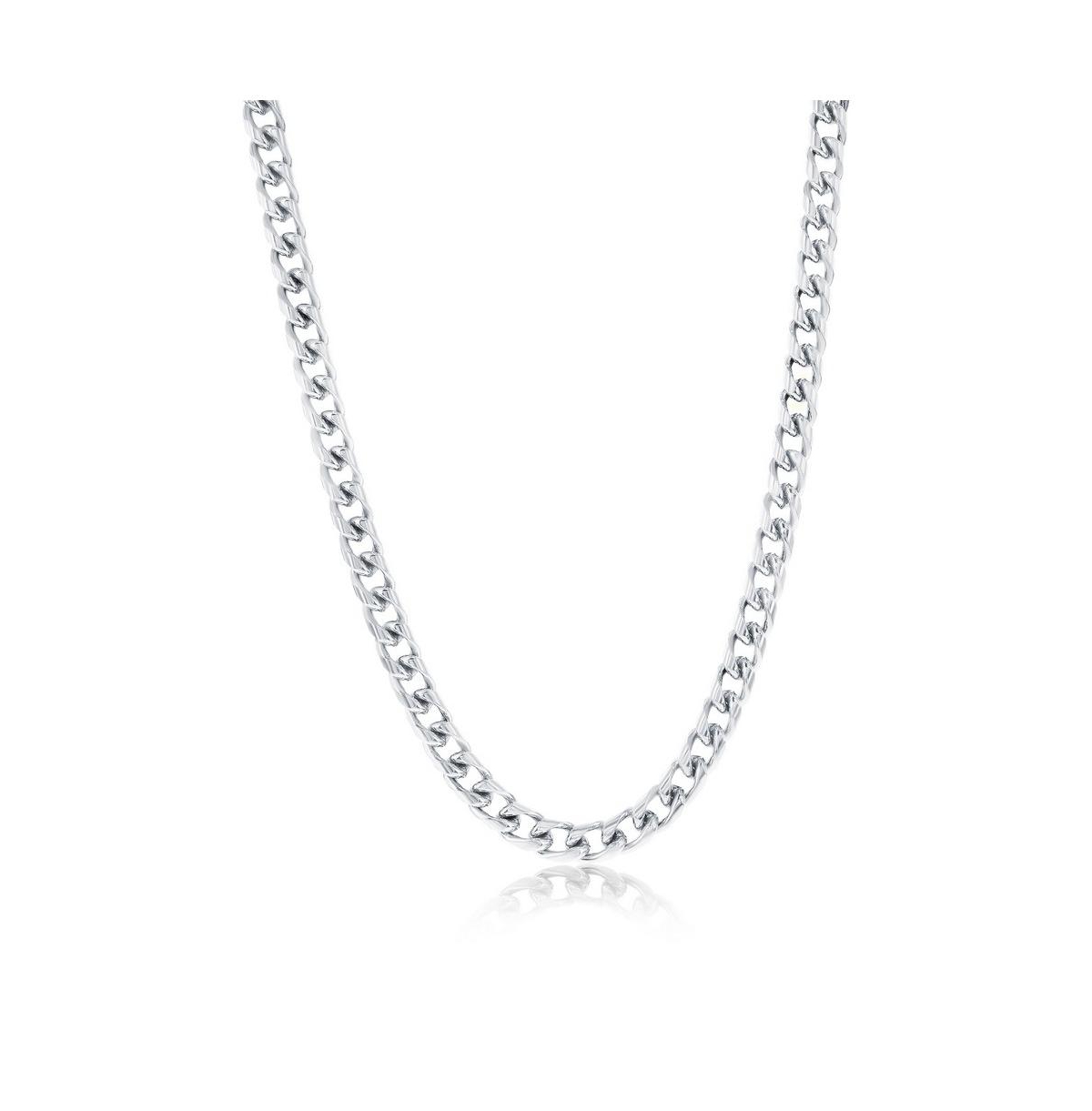 Stainless Steel, 5mm Cuban Chain - Gold