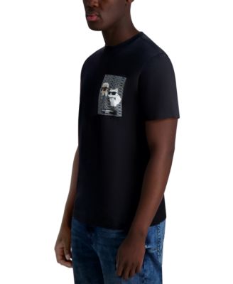 КАРЛ ЛАГЕРФЕЛЬД ПАРИЖ Karl Lagerfeld Paris Мужская футболка с рисунком кота Карла 11790₽