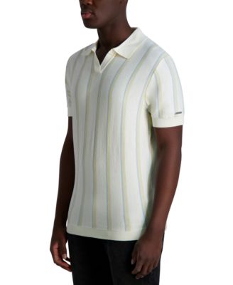 КАРЛ ЛАГЕРФЕЛЬД ПАРИЖ Karl Lagerfeld Paris Мужская рубашка поло в полоску с отложным воротником 23890₽