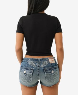 Женская футболка с круглым вырезом True Religion SS Crystal Tiger Baby