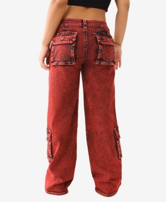 Женские мешковатые джинсы-карго с клапаном True Religion от Bobbi