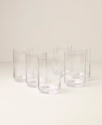 Tuscany Classics Stackable Cooler Glasses, Set of 6