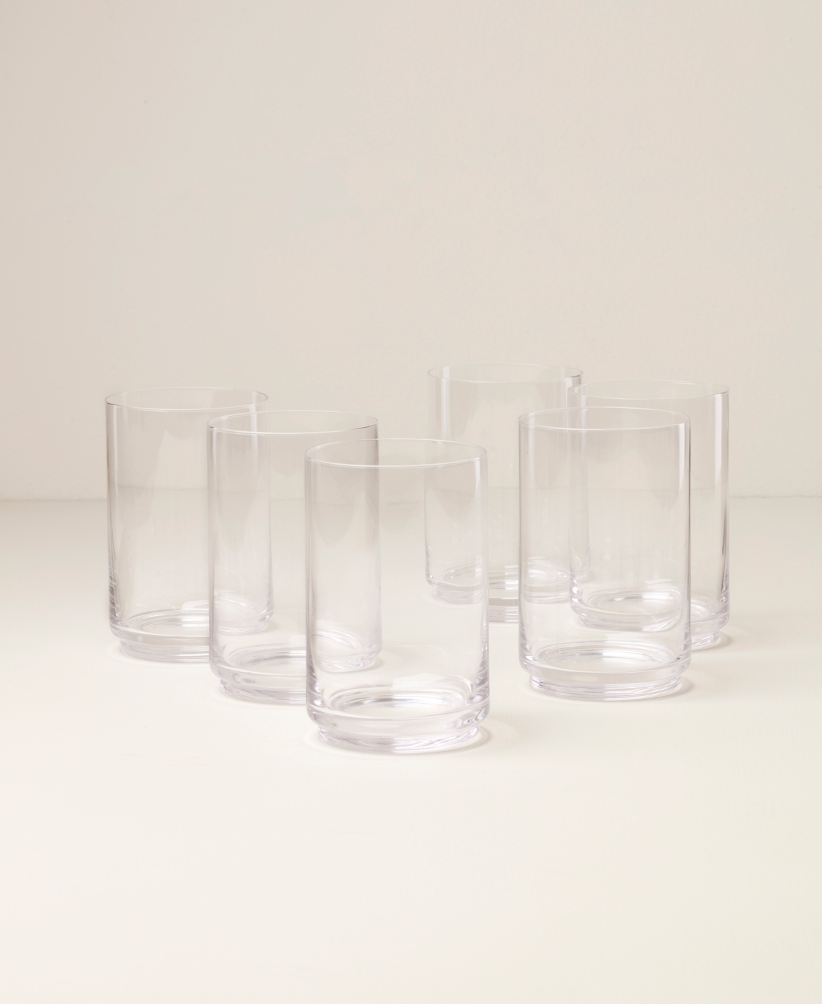 Lenox Tuscany Classics Stackable Cooler Glasses, Set Of 6 In Clear