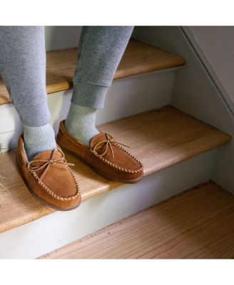 Men's Pile Lined Hardsole Wide Width Slipper