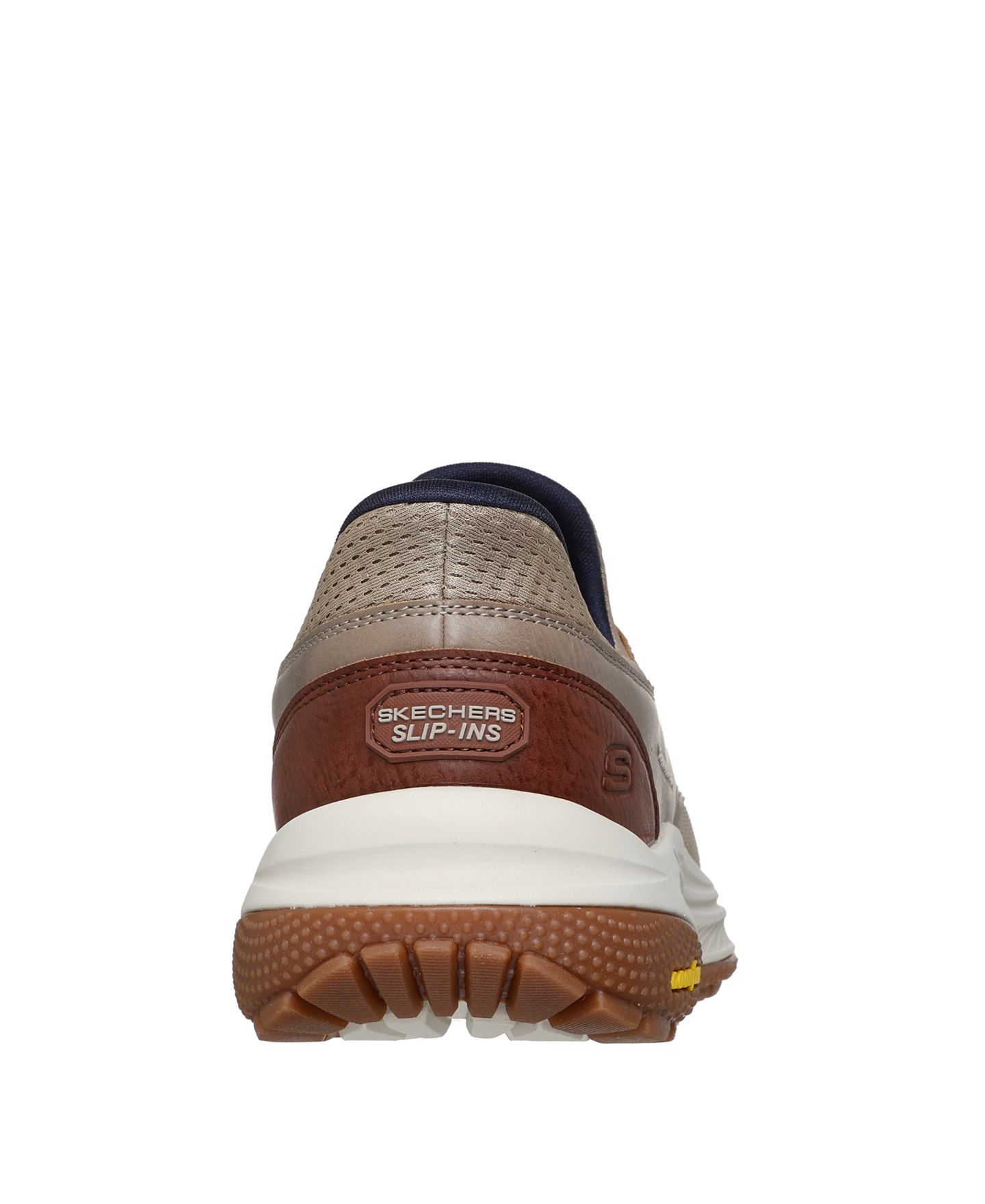 Мужские кроссовки Skechers Slip-ins Relaxed Fit: Meroe - Alden Casual Boat, цвет: Серо-коричневый — фото 3